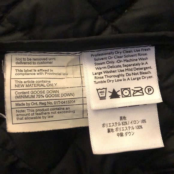 Eddie Bauer Black Quilted Goose Down Vest - Picture 8 of 8